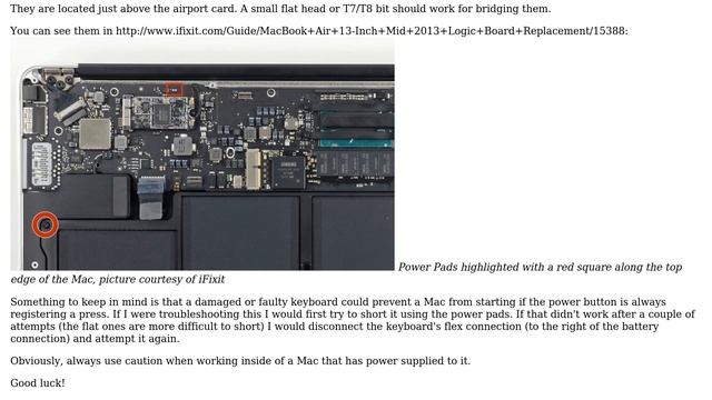 Apple: Where are the power-on jumpers on a mid-2013 MacBook Air logic board? (3 Solutions!!) смотреть онлайн