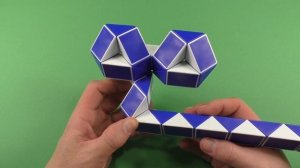 ЦВЕТОК + ПОДСТАВКА | FLOWER + STAND | Змейка Рубика 36 | Rubik`s Snake 36