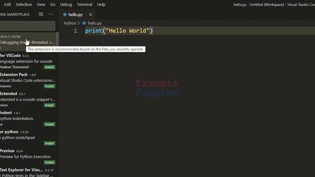 How to Set up  Visual Studio Code ( vs code ) for Python Programming
