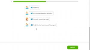 Duolingo курс немецкого языка  - Раздел 4 Тема 4 Вопрос Джуниора  -  Д28