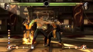 Mortal Kombat 9 (MKKE) - Tag Combos + Reset Combo (Scorpion - Johnny Cage)