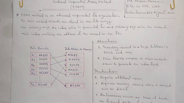 Lec: 105 | Indexed Sequential Access Method | ISAM | File Organization | DBMS | Bangla Tutorial