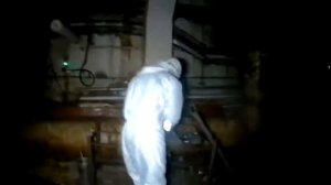 Отбор проб воды внутри 4 блока ЧАЭС