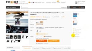 Крепление для смартфона на зеркало заднего вида