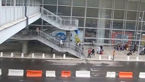 КУРСКИЙ ВОКЗАЛ ПОСЛЕ РЕМОНТА ПРИВОКЗАЛЬНОЙ ПЛОЩАДИ.  Съёмка от 25.09.2013 г.