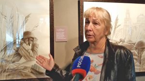 Людмила Юга проводит выставку "Три поколения".mp4
