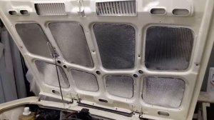 Шумо и теплоизоляция капота классики (2-часть)