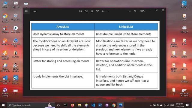 ArrayList vs Linkedlist in Java Collection Framework