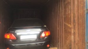 Получили машину из контейнера.Трансконтейнер.