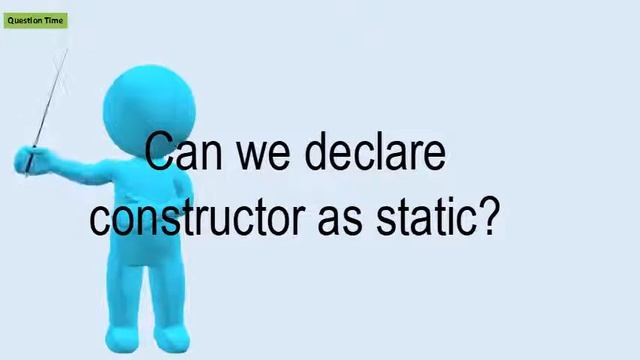 Can We Declare Constructor As Static? смотреть онлайн