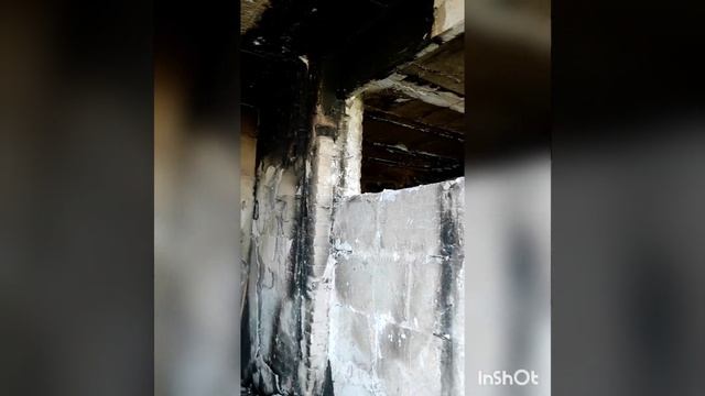 Город Мариуполь. Квартира после обстрелов и пожара.