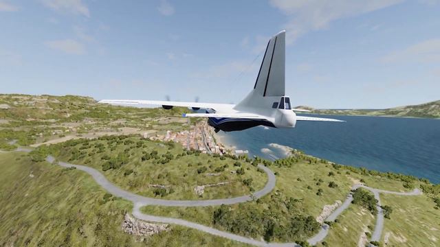 КАК ПРИЗЕМЛИТЬСЯ НА ДОРОГУ И НЕ ЗАДЕТЬ МОНСТРОВ ПОЖИРАТЕЛЕЙ? Летаем на самолёте в Beamng drive. смотреть онлайн