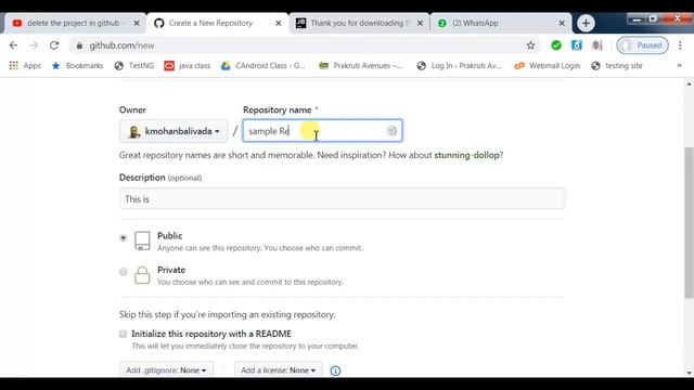 PYTHON - GITHUB - CREATE REPOSITORY смотреть онлайн