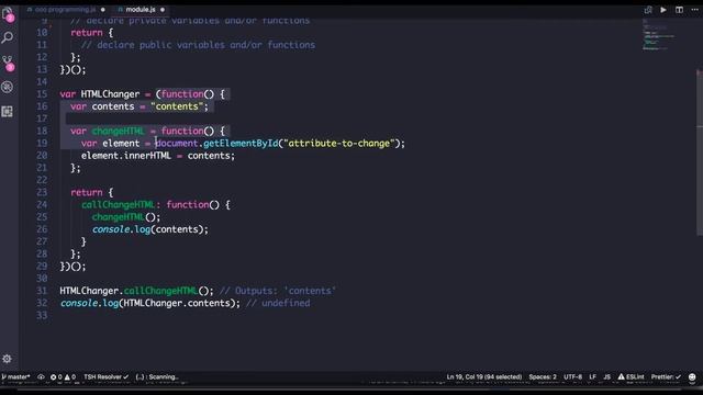 Module pattern in Javascript   Design Pattern #71