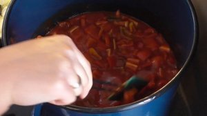 Лечо из перца, моркови и лука.