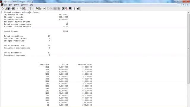 Solve Integer Linear Programming Using LINGO смотреть онлайн