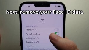 How to Turn Off Face ID & Remove - iPhone 13