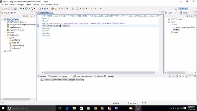 Angularjs with eclipse | Angularjs with java for beginners