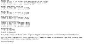 Unix & Linux: Proxmox shows "Login failed, please try again" when I apply my iptables rules