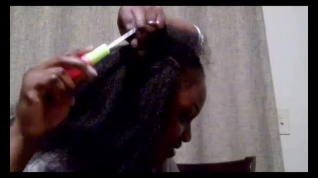 How to install invisible part crochet w Cuban Twist  Batik Reggae Braid..
