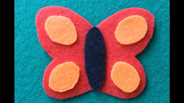 Брошь "бабочка" из фетра смотреть онлайн