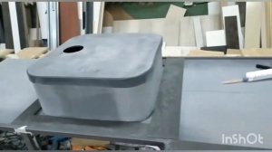 #servis_mebeli_lub. #Вклейка мойки в столешницу из искусственного камня.