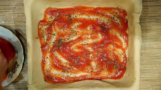 Домашняя пицца с курицей. Рецепт пиццы.