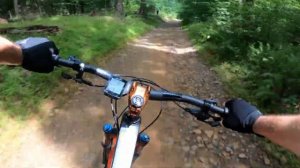 Slogging through Lewis Morris Park MTB ride with TJ