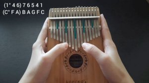 FLY ME TO THE MOON - Frank Sinatra | Kalimba cover with TABS (Number & Letter Notation)