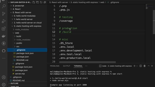 69. How to server ReactJS Static files with ExpressJS - Hosting ReactJS app as single page app смотреть онлайн