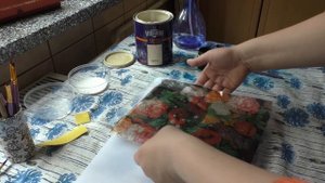 Неудачный декупаж на черном фоне||Декупаж блокнота