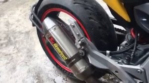 Honda CB600F Hornet PC41 with Akrapovic full system exhaust