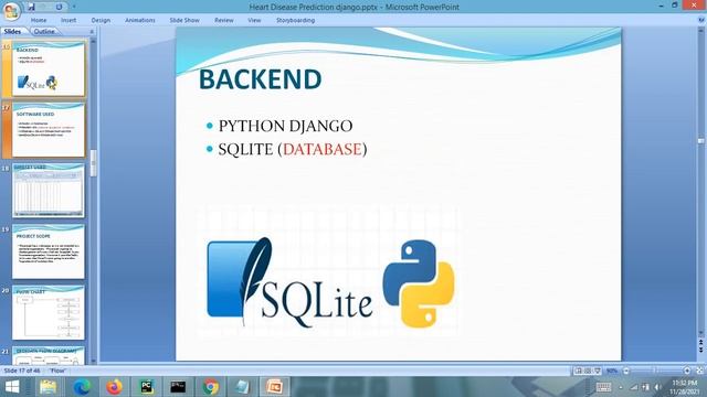 PPT - Heart Disease Prediction System Python Django ML || PPT