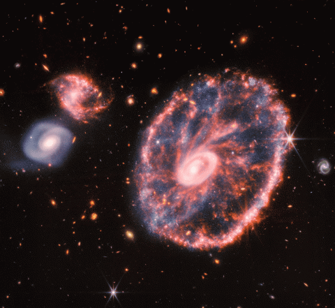 Снимки далеких галактик, сделанные телескопом «Джеймс Уэбб»
