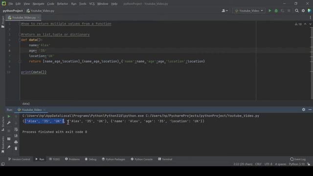 How to return multiple values from a function смотреть онлайн