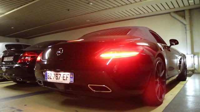 Mercedes Benz SLS AMG Roadster Start Up and Walkaround + Opens Roof ! смотреть онлайн