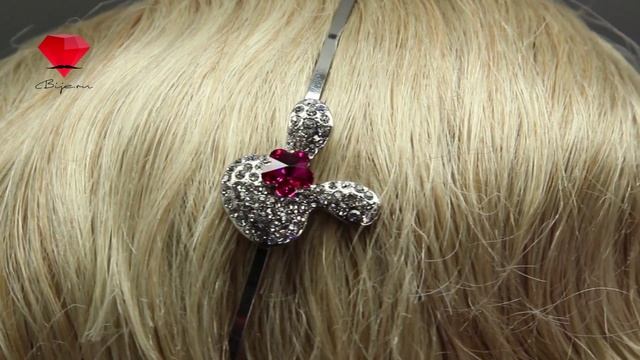 Bije.ru: Обруч для волос с покрытием белым золотом и кристаллами Сваровски Lianne (Лианн) смотреть онлайн