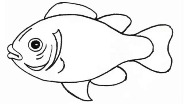 Рисованное видео. Учимся рисовать рыбку поэтапно смотреть онлайн
