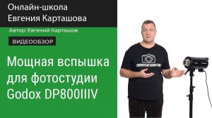 Мощная вспышка для фотостудии Godox DP800IIIV