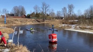 Первая гонка на сапборде | SUP race | Соревнования по гребле на SUP