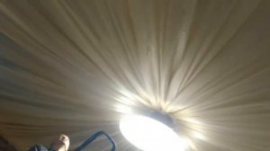 Потолок c драпировкой из ткани. Установка потолков