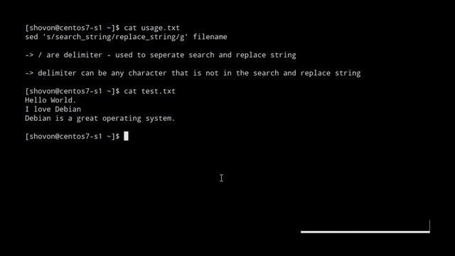 Search and Replace Texts in Files with sed смотреть онлайн