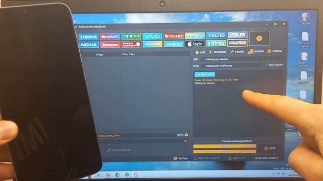 Realme C30 Сброс пароля экрана Unlocktool . Factory Reset Realme C30 Unlocktool