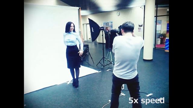 Как провести 8-часовую фотосъемку людей на белом фоне с изоляцией. Таймлапс!