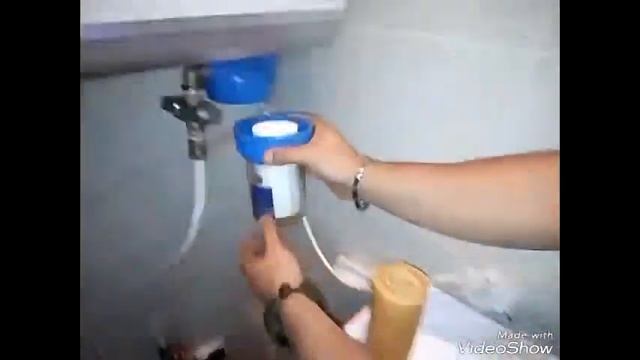Замена картриджа мех. очистки на входе в бойлер - месяц использования.