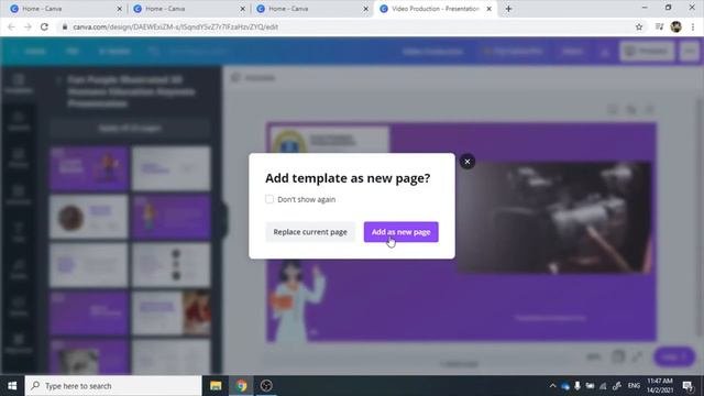 Step by step on how to use Canva for video production
