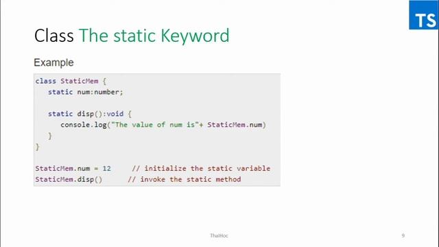 TypeScript - Classes