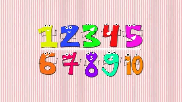 Считалочка для детей! Цифры от 1 до 10 на русском! Учим цифры в песне весело