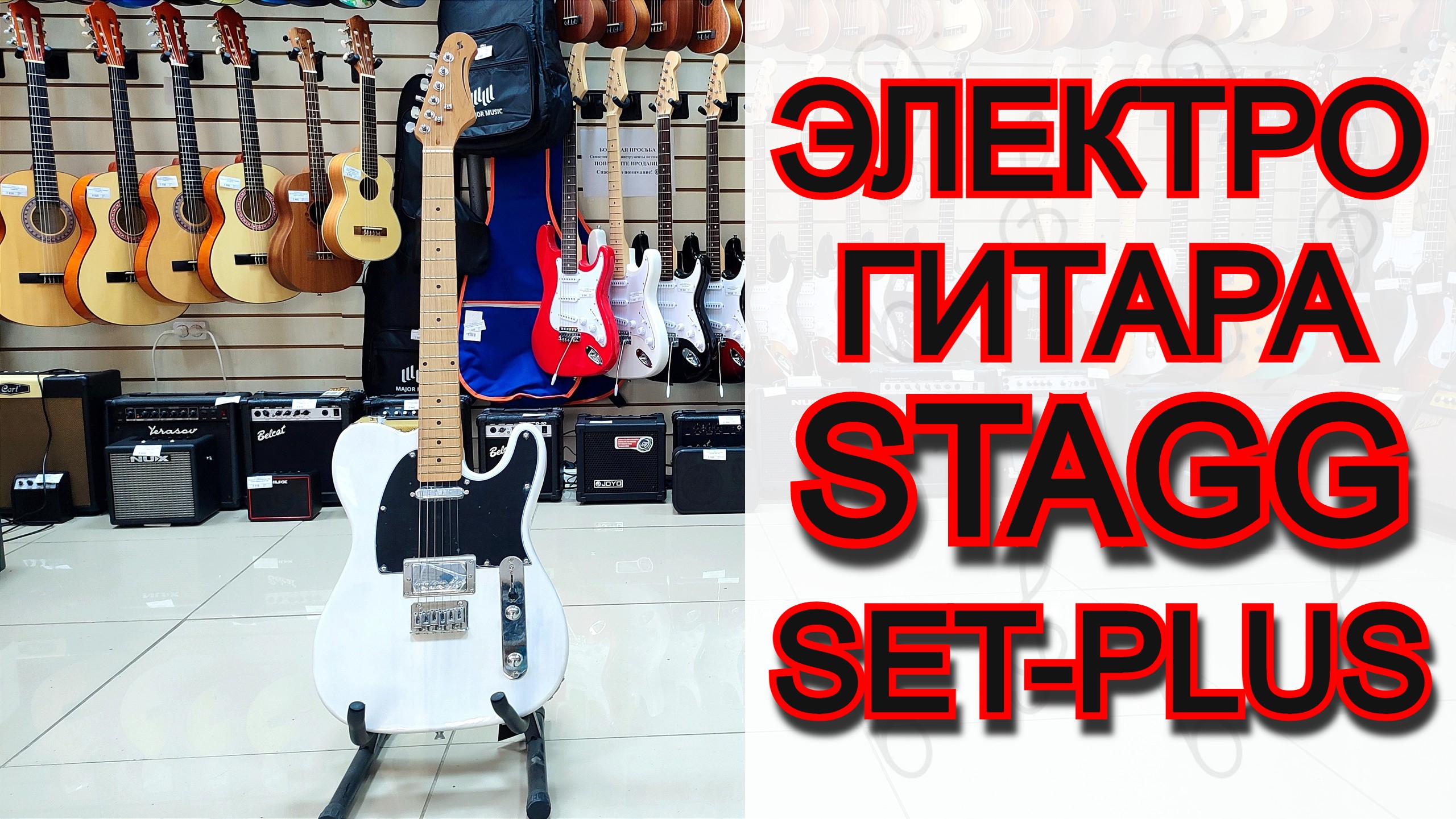 Электрогитара Stagg SET-PLUS WHB телекастер | мини обзор от MAJOR MUSIC