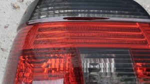 Задние фонари стопы BMW E39 95-00 дорест тонированные седан в стиле LED фонарей рестайлинг #DEPO